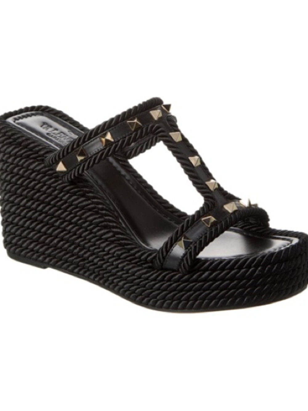 Valentino Rockstud Torchon Rope Wedge Size 37 - Picture 4 of 4
